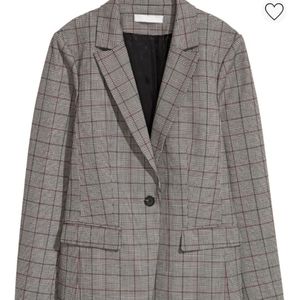 H&M Gray Houndstooth Jacket